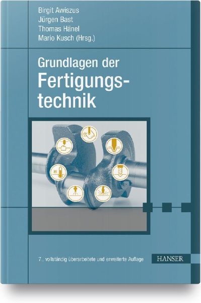 Buchcover und Innenansicht für das Buch: Grundlagen der Fertigungstechnik