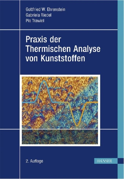 Buchcover und Innenansicht für das Buch: Praxis der Thermischen Analyse von Kunststoffen