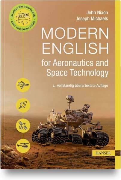 Buchcover und Innenansicht für das Buch: Modern English for Aeronautics and Space Technology