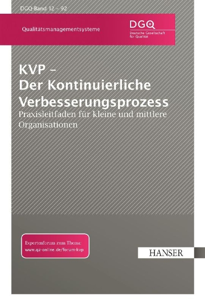 Buchcover und Innenansicht für das Buch: KVP - Der Kontinuierliche Verbesserungsprozess