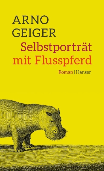 Buchcover und Innenansicht für das Buch: Selbstporträt mit Flusspferd
