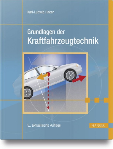 Buchcover und Innenansicht für das Buch: Grundlagen der Kraftfahrzeugtechnik