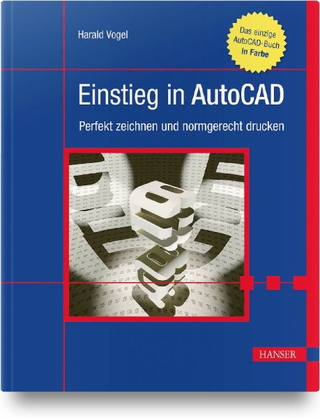 Buchcover und Innenansicht für das Buch: Einstieg in AutoCAD