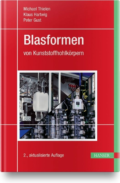 Buchcover und Innenansicht für das Buch: Blasformen von Kunststoffhohlkörpern