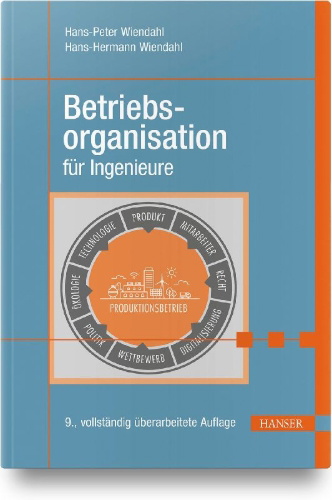 Buchcover und Innenansicht für das Buch: Betriebsorganisation für Ingenieure