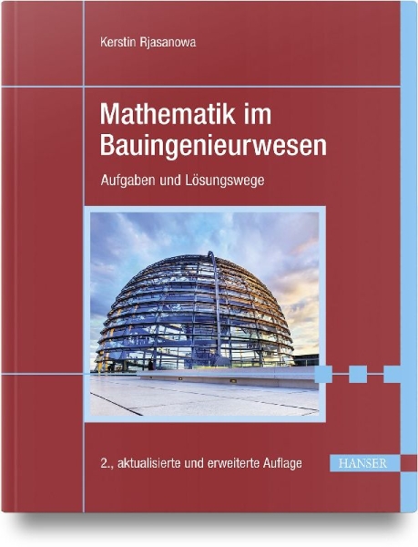 Buchcover und Innenansicht für das Buch: Mathematik im Bauingenieurwesen