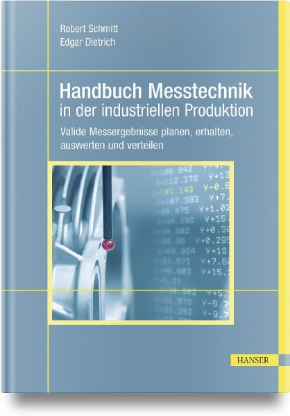 Buchcover und Innenansicht für das Buch: Handbuch Messtechnik in der industriellen Produktion