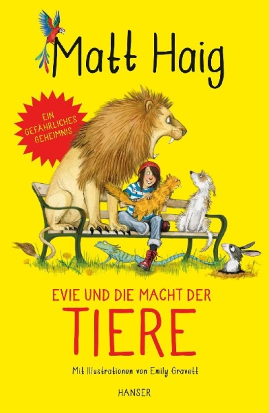 Buchcover und Innenansicht für das Buch: Evie and the Animals