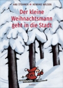 Buchcover und Innenansicht für das Buch: Der kleine Weihnachtsmann geht in die Stadt (Pappbilderbuch)