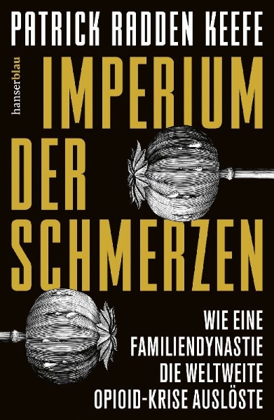Buchcover und Innenansicht für das Buch: Empire of Pain: The Secret History of the Sackler Dynasty
