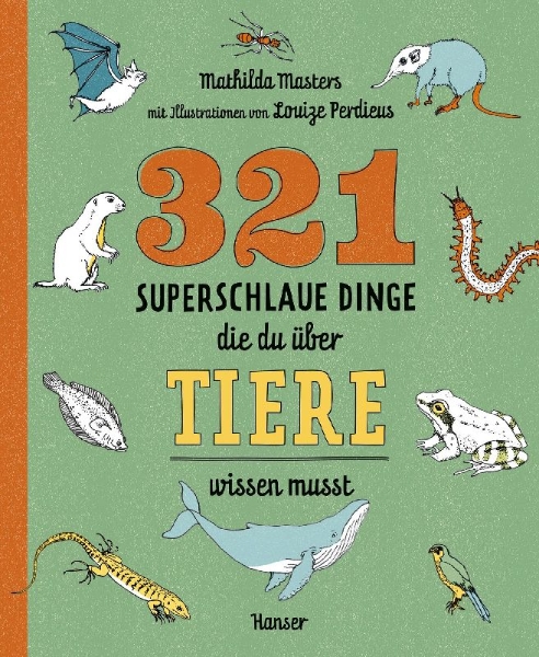 Buchcover und Innenansicht für das Buch: 312 superslimme dingen die je moet weten over dieren