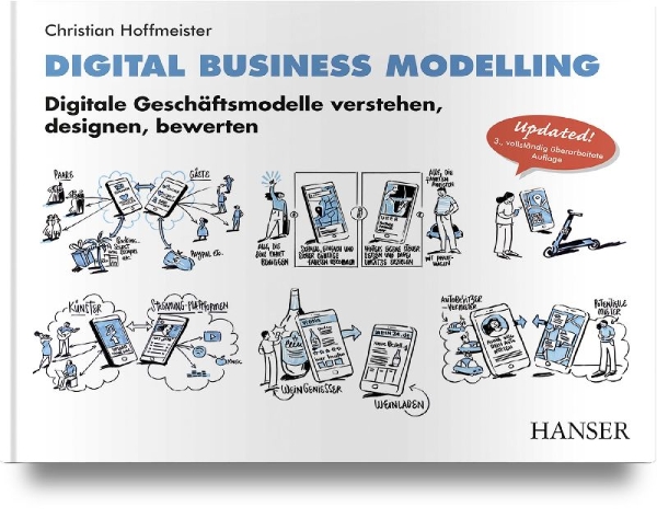 Buchcover und Innenansicht für das Buch: Digital Business Modelling