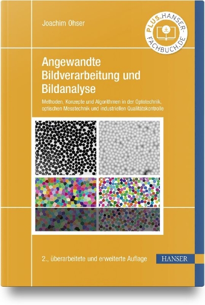 Buchcover und Innenansicht für das Buch: Angewandte Bildverarbeitung und Bildanalyse