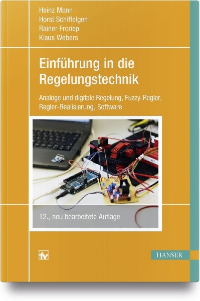 Buchcover und Innenansicht für das Buch: Einführung in die Regelungstechnik