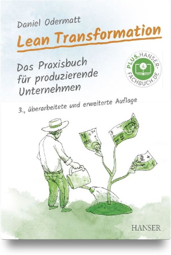 Buchcover und Innenansicht für das Buch: Lean Transformation