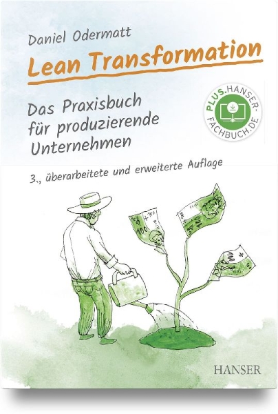 Buchcover und Innenansicht für das Buch: Lean Transformation