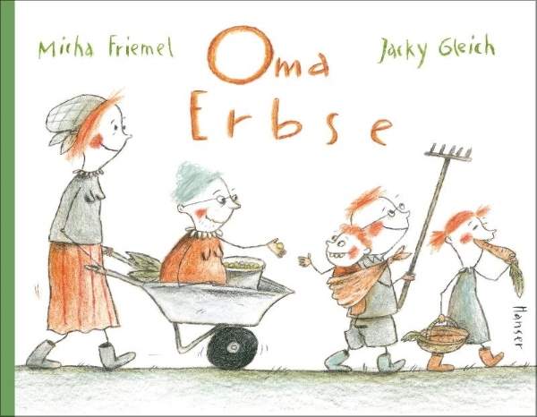 Buchcover und Innenansicht für das Buch: Oma Erbse