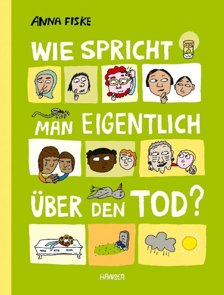 Buchcover und Innenansicht für das Buch: Hvordan snakker man om døden?