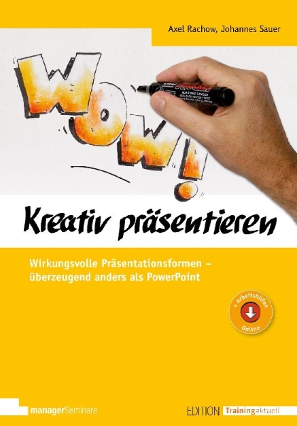 Buchcover und Innenansicht für das Buch: Kreativ präsentieren
