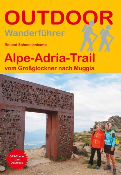 Buchcover und Innenansicht für das Buch: Alpe-Adria-Trail vom Großglockner nach Muggia