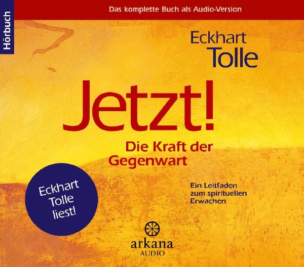 Buchcover und Innenansicht für das Buch: Jetzt! Die Kraft der Gegenwart - Hörbuch