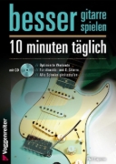 Buchcover und Innenansicht für das Buch: Besser Gitarre spielen - 10 Minuten täglich