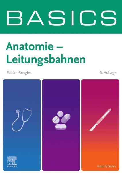 Buchcover und Innenansicht für das Buch: BASICS Anatomie - Leitungsbahnen