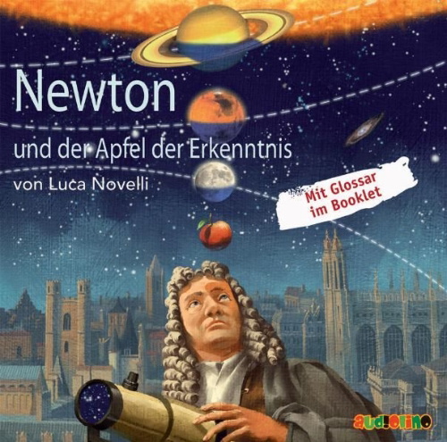 Buchcover und Innenansicht für das Buch: Newton und der Apfel der Erkenntnis