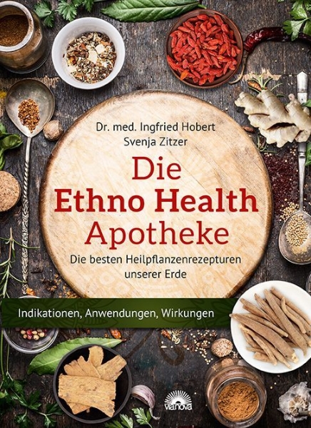 Buchcover und Innenansicht für das Buch: Die Ethno Health-Apotheke