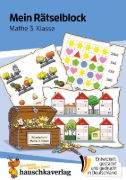 Buchcover und Innenansicht für das Buch: Mein Rätselblock Mathe 3. Klasse