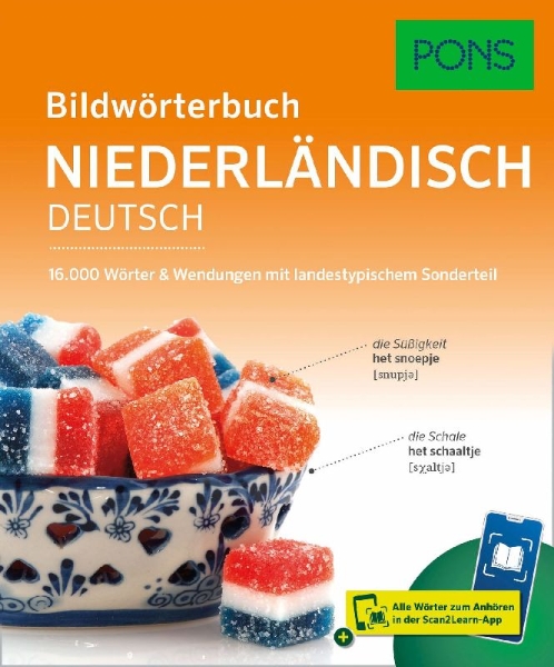 Buchcover und Innenansicht für das Buch: PONS Bildwörterbuch Niederländisch