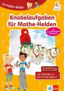 Buchcover und Innenansicht für das Buch: Klett Die Mathe-Helden Knobelaufgaben für Mathe-Helden 4. Klasse