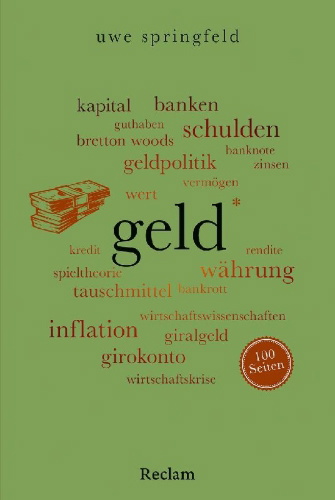 Buchcover und Innenansicht für das Buch: Geld. 100 Seiten