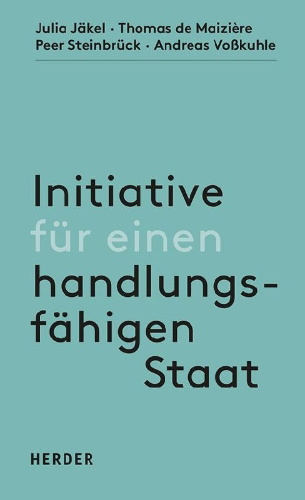 Buchcover und Innenansicht für das Buch: Initiative für einen handlungsfähigen Staat