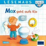 Buchcover und Innenansicht für das Buch: LESEMAUS 61: Max geht aufs Klo