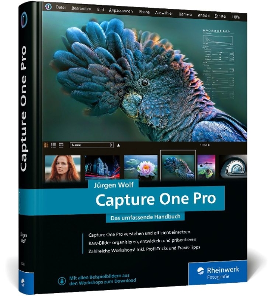 Buchcover und Innenansicht für das Buch: Capture One Pro