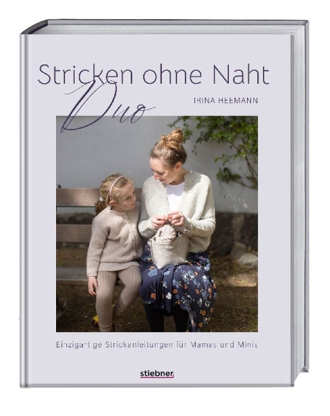 Buchcover und Innenansicht für das Buch: Stricken ohne Naht Duo