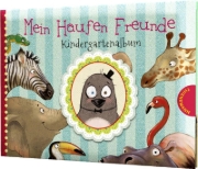 Buchcover und Innenansicht für das Buch: Mein Haufen Freunde - Kindergartenalbum