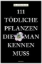 Buchcover und Innenansicht für das Buch: 111 tödliche Pflanzen, die man kennen muss