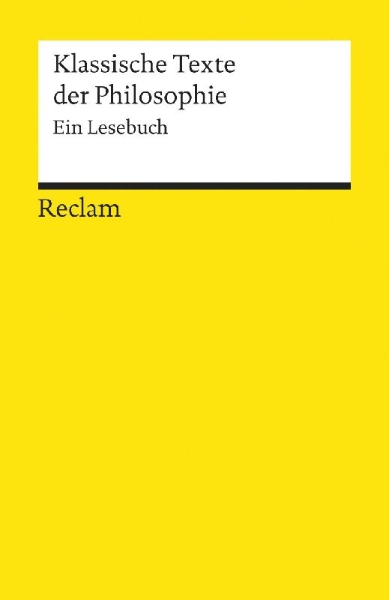 Buchcover und Innenansicht für das Buch: Klassische Texte der Philosophie
