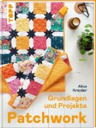 Buchcover und Innenansicht für das Buch: Le grand livre du patchwork moderne: initiation et projets
