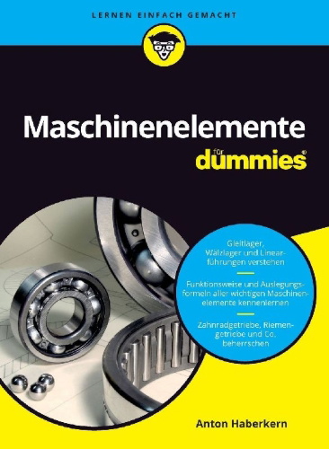 Buchcover und Innenansicht für das Buch: Maschinenelemente für Dummies