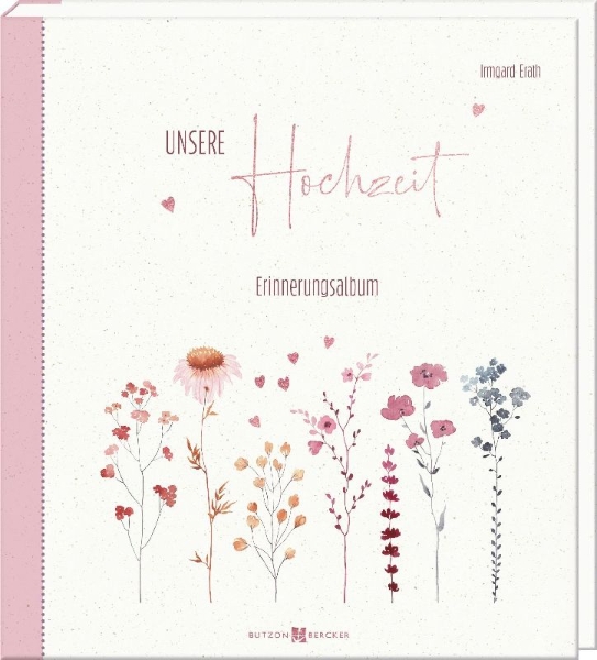 Buchcover und Innenansicht für das Buch: Unsere Hochzeit