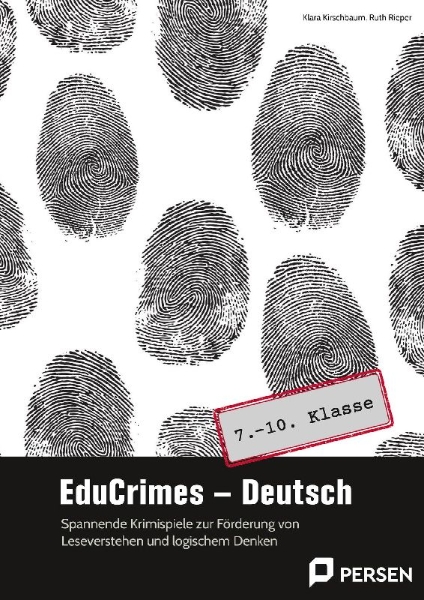 Buchcover und Innenansicht für das Buch: EduCrimes - Deutsch 7.-10. Klasse