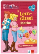 Buchcover und Innenansicht für das Buch: Bibi & Tina: Lernrätsel Mathe ab 6 Jahren