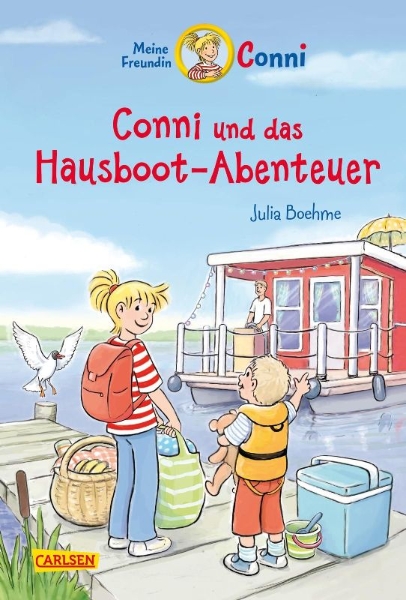 Buchcover und Innenansicht für das Buch: Conni Erzählbände 39: Conni und das Hausboot-Abenteuer