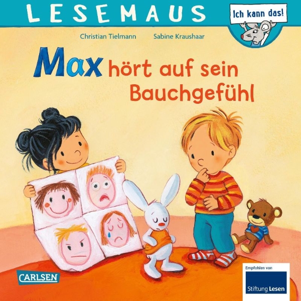 Buchcover und Innenansicht für das Buch: LESEMAUS 34: Max hört auf sein Bauchgefühl
