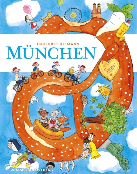 Buchcover und Innenansicht für das Buch: München Wimmelbuch