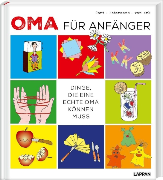 Buchcover und Innenansicht für das Buch: Super oma. 61 manieren om je kleinkinderen te verwennen