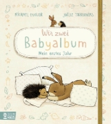 Buchcover und Innenansicht für das Buch: Wir zwei - Babyalbum: Mein erstes Jahr